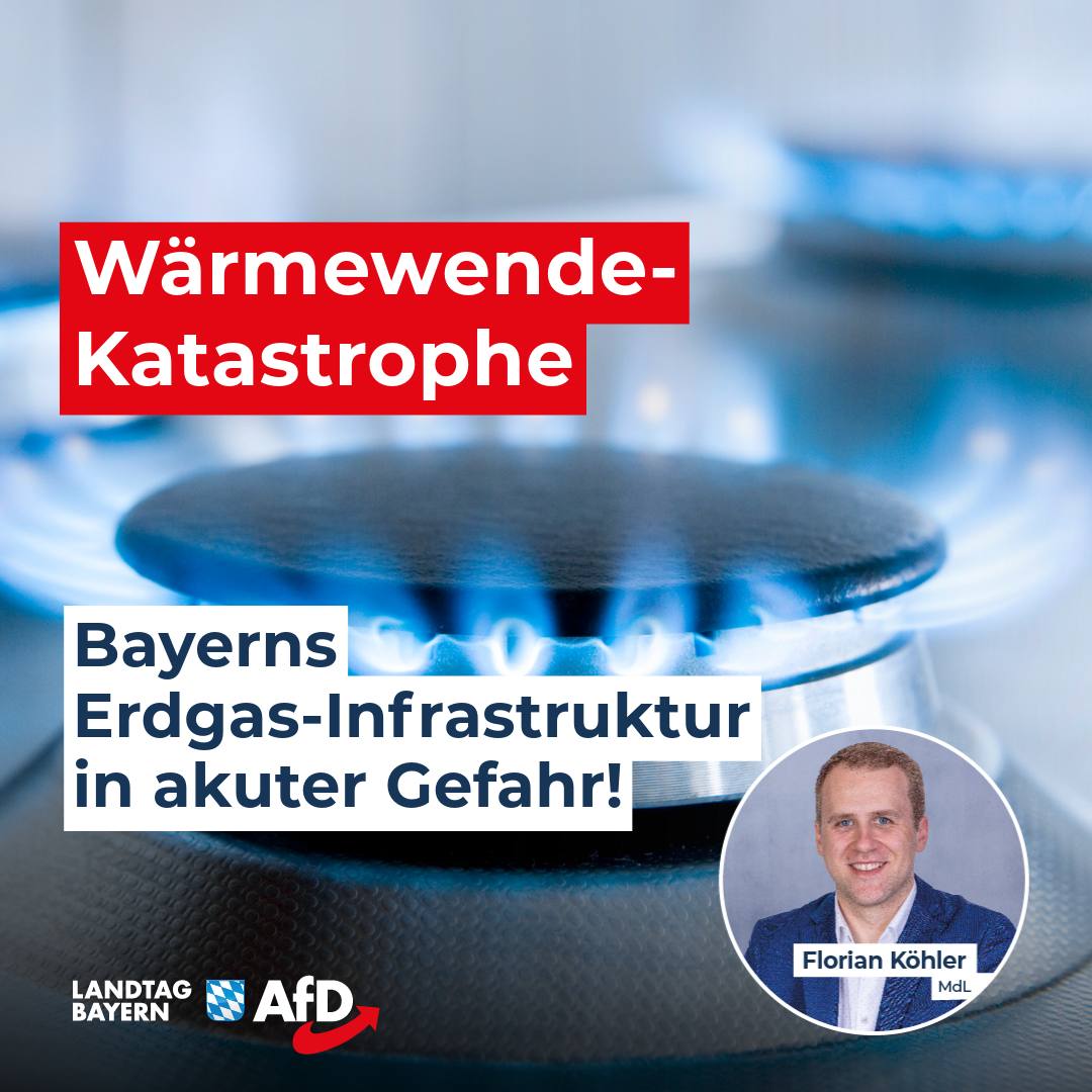 Bayerns Erdgas Infrastruktur in aktuter Gefahr