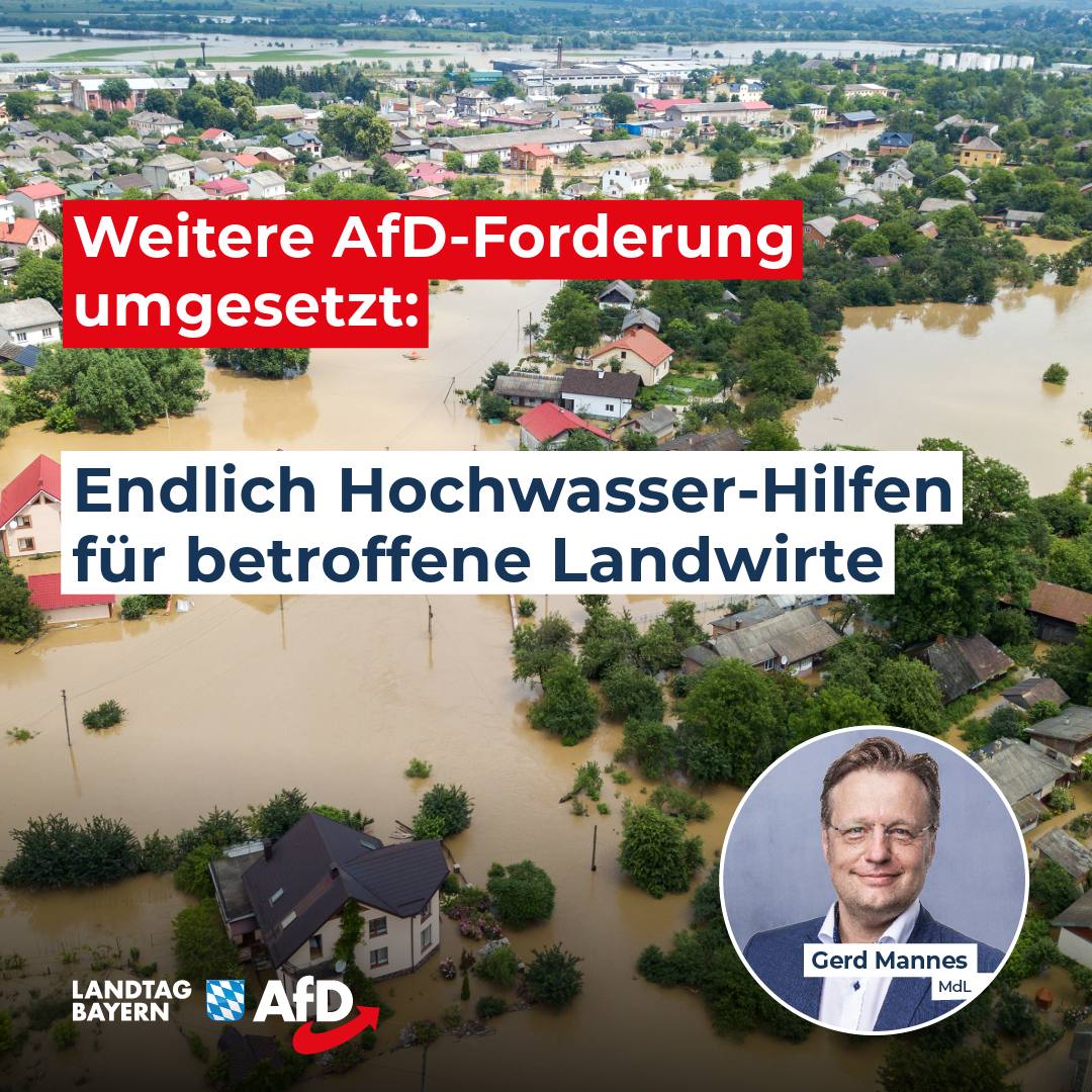 Hochwasser Hilfen fuer Landwirte