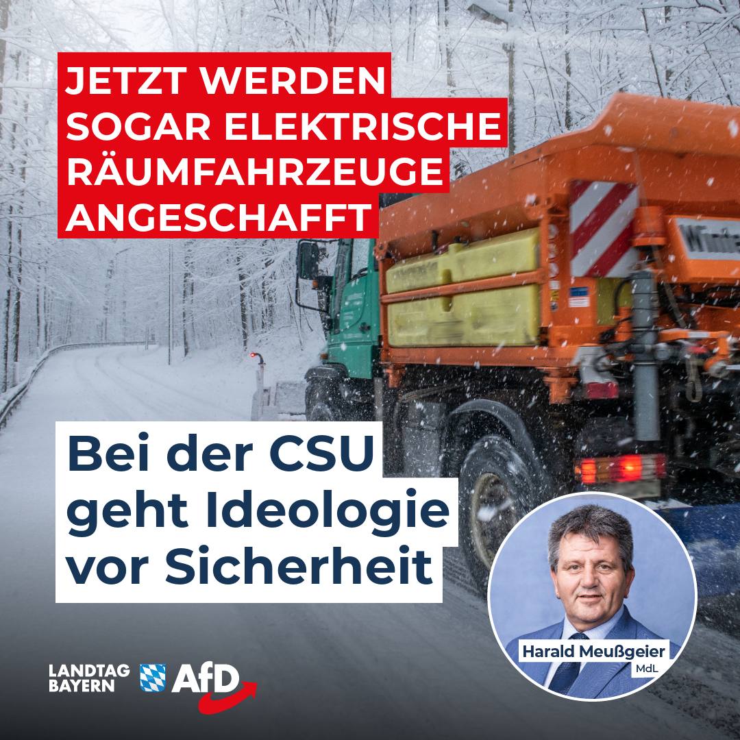 CSU Ideologie elektrische Raeumfahrzeige